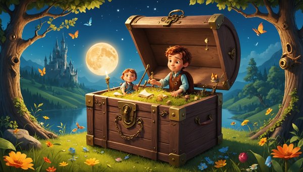 Boîte à histoire : le coffre magique pour enfants captifs de contes